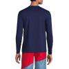 Lands’ End Men’s Long Sleeve Swim Tee Rash Guard(Deep Sea Navy)