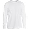 Lands’ End Men’s Long Sleeve Swim Tee Rash Guard(White)