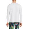 Lands’ End Men’s Long Sleeve Swim Tee Rash Guard(White)
