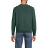 Lands’ End Men’s Long Sleeve Washable Merino Wool V Neck Sweater(Dark Evergreen)