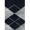 Lands’ End Men’s Novelty Crew Socks(Navy Gray Argyle)
