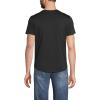 Lands’ End Men’s Short Sleeve American-Grown Supima Cotton Curved Hem Tee(Black)