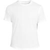 Lands’ End Men’s Short Sleeve American-Grown Supima Cotton Curved Hem Tee(White)