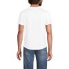 Lands’ End Men’s Short Sleeve American-Grown Supima Cotton Curved Hem Tee(White)