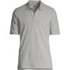 Lands’ End Men’s Short Sleeve Comfort-First Mesh Polo Shirt(Gray Heather)