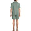 Lands’ End Men’s Short Sleeve Cooling Knit Short Set(Lily Pad Green)