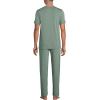 Lands’ End Men’s Short Sleeve Cooling Knit V-Neck Pajama Set(Lily Pad Green)