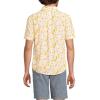 Lands’ End Men’s Short Sleeve Essential Lightweight Poplin(Sweet Mango Tossed Floral)