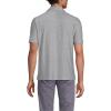 Lands’ End Men’s Short Sleeve Performance Pieced Yoke Hybrid Polo(Light Fog Space Dye)