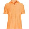 Lands’ End Men’s Short Sleeve Performance Pieced Yoke Hybrid Polo(Orange Mist Space Dye)