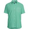 Lands’ End Men’s Short Sleeve Sail Rigger Shirt(Bay Water Green)