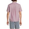 Lands’ End Men’s Short Sleeve Sail Rigger Shirt(Burgundy Spritz)