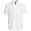 Lands’ End Men’s Short Sleeve Seersucker Shirt(White)