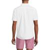 Lands’ End Men’s Short Sleeve Seersucker Shirt(White)