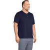 Lands’ End Men’s Short Sleeve Super-T Henley(Radiant Navy)