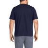 Lands’ End Men’s Short Sleeve Super-T Henley(Radiant Navy)