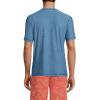 Lands’ End Men’s Short Sleeve Swim Tee Rash Guard(Evening Blue Heather)