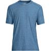 Lands’ End Men’s Short Sleeve Swim Tee Rash Guard(Evening Blue Heather)