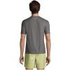 Lands’ End Men’s Short Sleeve Swim Tee Rash Guard(Gray)