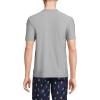 Lands’ End Men’s Short Sleeve Swim Tee Rash Guard(Gray Heather)