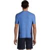 Lands’ End Men’s Short Sleeve Swim Tee Rash Guard(Light Blue)