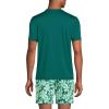 Lands’ End Men’s Short Sleeve Swim Tee Rash Guard(Soft Jade Emerald)
