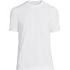 Lands’ End Men’s Short Sleeve Swim Tee Rash Guard(White)