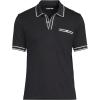 Lands’ End Men’s Short Sleeve Tipped Welt Pocket American-Grown Supima Cotton Polo(Black)