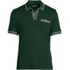 Lands’ End Men’s Short Sleeve Tipped Welt Pocket American-Grown Supima Cotton Polo(Pine Valley)