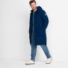 Lands’ End Men’s Squall Waterproof Insulated Winter Stadium Coat(Deep Sea Navy)