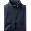 Lands’ End Men’s Super-T Cotton-Blend Turtleneck Shirt(Black)
