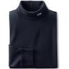 Lands’ End Men’s Super-T Cotton-Blend Turtleneck Shirt(Black)
