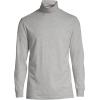 Lands’ End Men’s Super-T Cotton-Blend Turtleneck Shirt(Gray Heather)