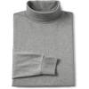 Lands’ End Men’s Super-T Cotton-Blend Turtleneck Shirt(Gray Heather)