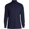 Lands’ End Men’s Super-T Cotton-Blend Turtleneck Shirt(Radiant Navy)