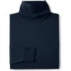 Lands’ End Men’s Super-T Cotton-Blend Turtleneck Shirt(Radiant Navy)