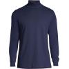 Lands’ End Men’s Super-T Cotton-Blend Turtleneck Shirt(Radiant Navy)