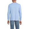 Lands’ End Men’s Super-T Long Sleeve T-Shirt with Pocket(Powder Blue Garment Dye)