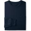 Lands’ End Men’s Super-T Long Sleeve T-Shirt with Pocket(Radiant Navy)