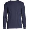 Lands’ End Men’s Super-T Long Sleeve T-Shirt with Pocket(Radiant Navy)