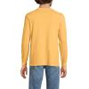 Lands’ End Men’s Super-T Long Sleeve T-Shirt with Pocket(Washed Mango Garment Dye)