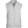Lands’ End Men’s Sweater Hybrid Vest(Light Mist)