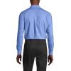 Lands’ End Men’s Tailored Fit No Iron Solid American-Grown Supima Cotton Pinpoint Buttondown Collar Dress Shirt(Light French Blue)