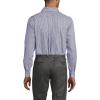 Lands’ End Men’s Tailored Fit No Iron Solid American-Grown Supima Cotton Pinpoint Buttondown Collar Dress Shirt(Rich Sapphire Check)