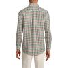 Lands’ End Men’s Tailored Fit No Iron Twill Long Sleeve Shirt(Fresh Evergreen/Green Plaid)