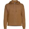 Lands’ End Men’s Textural Slub Hoodie Sweater(Coriander)