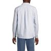 Lands’ End Men’s Traditional Fit Comfort-First Sail Rigger Oxford Shirt(Clear Blue /Khaki Stripe)