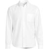 Lands’ End Men’s Traditional Fit Comfort-First Sail Rigger Oxford Shirt(White)