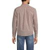 Lands’ End Men’s Traditional Fit Essential Lightweight Poplin Shirt(Brown/White Gingham)