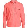 Lands’ End Men’s Traditional Fit Essential Lightweight Poplin Shirt(Sea Coral)